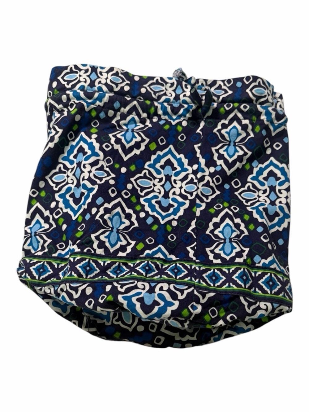 VERA BRADLEY Ink Blue Ditty Bag Retired Drawstring Travel Toiletry Bag